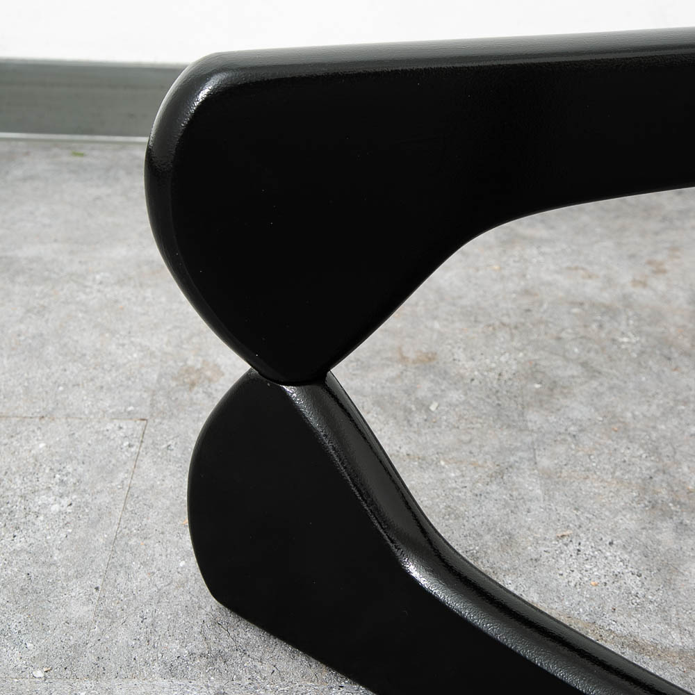 Mid Century Modern Coffee Table Isamu Noguchi Herman Miller Black 50 Inch MCM - Image 9