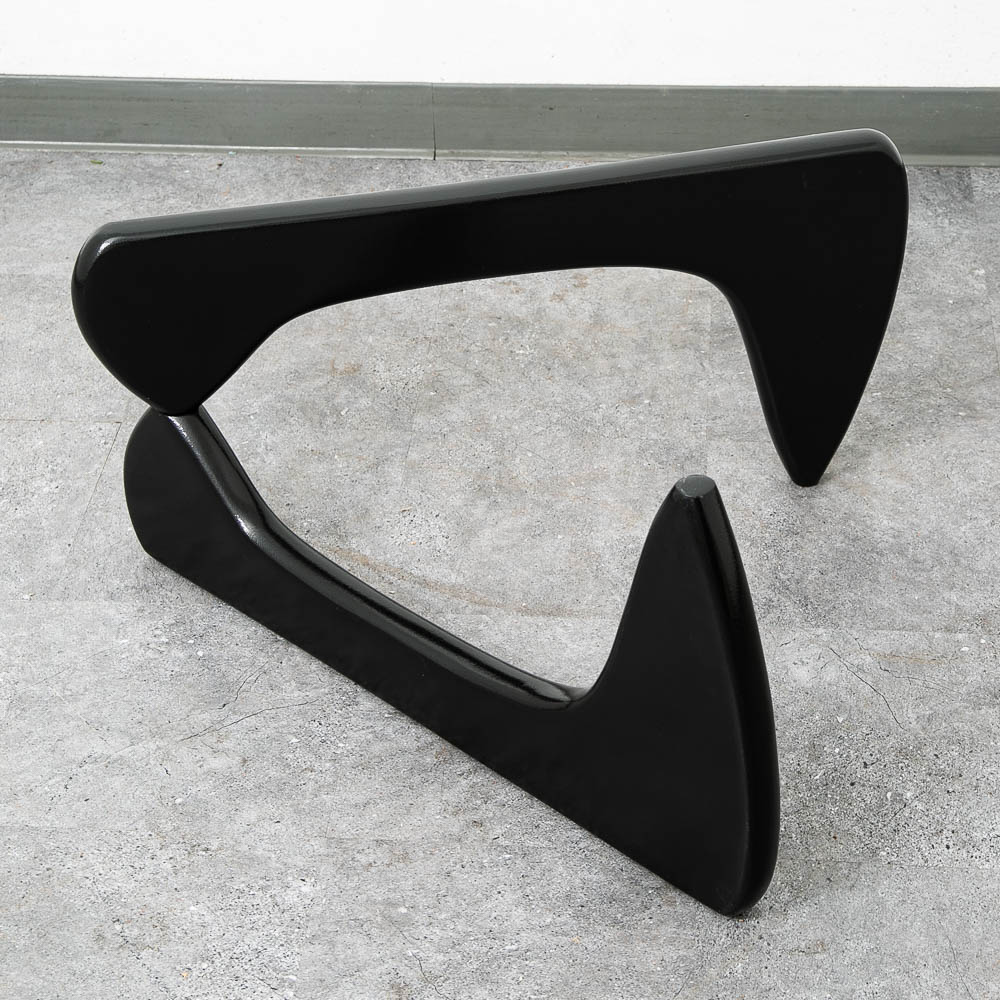 Mid Century Modern Coffee Table Isamu Noguchi Herman Miller Black 50 Inch MCM - Image 4