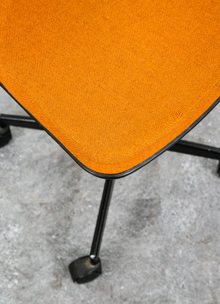 Mid Century Modern Office Chair Task Swivel Work Orange Rasmussen Labofa Work - Image 8