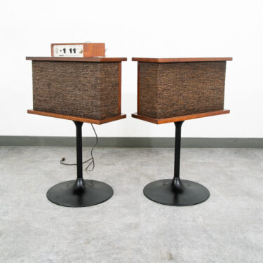 Mid Century Modern Speakers Bose Series 901 I Tulip Speaker + Equalizer Walnut