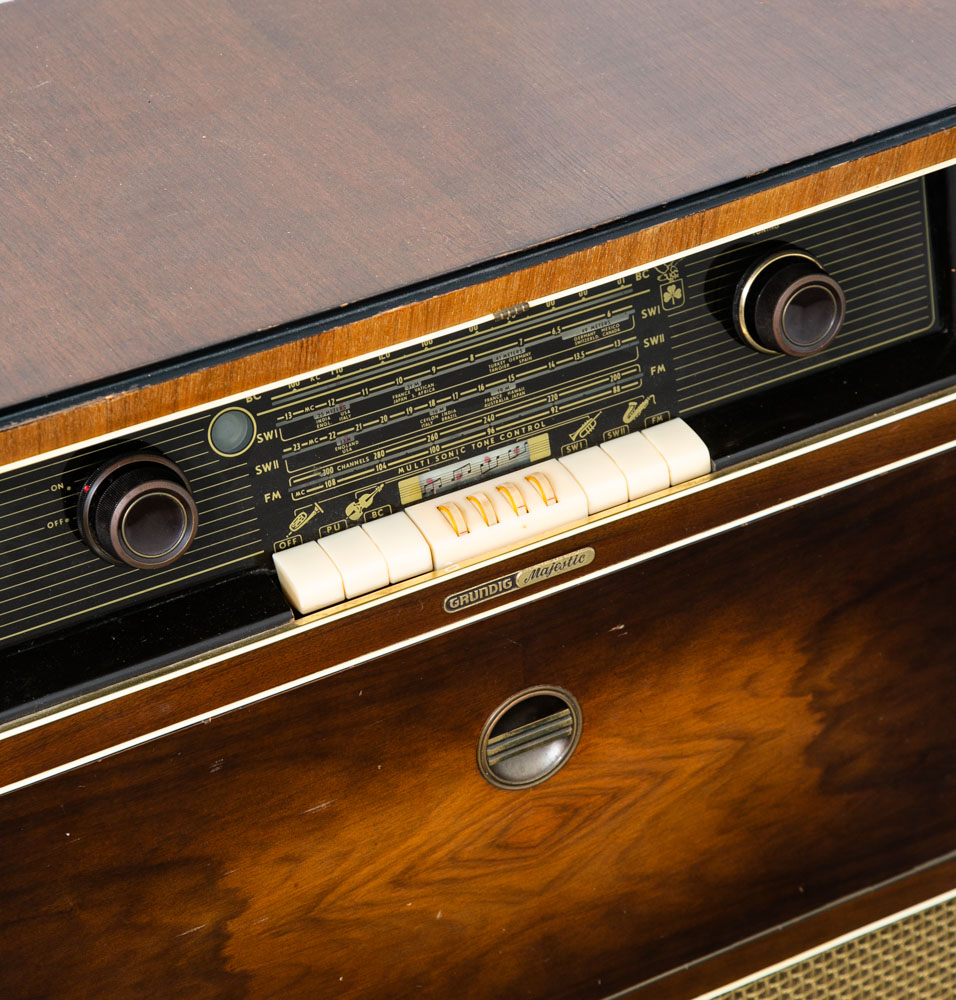Mid Century Danish Modern Stereo Console Grundig Record Player Radio Hifi Mcm - Image 6