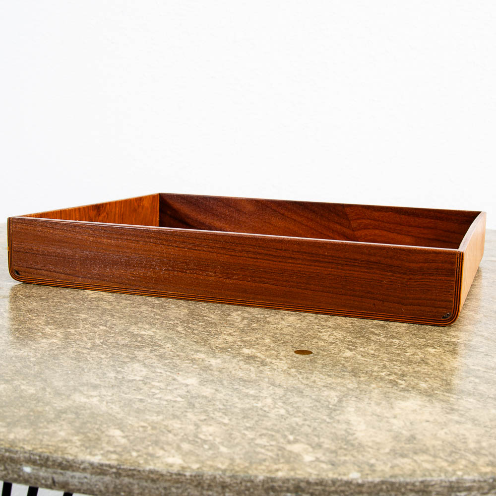 Mid Century Modern Danish Vintage Serving Tray with Teak Wood Veneer ...
