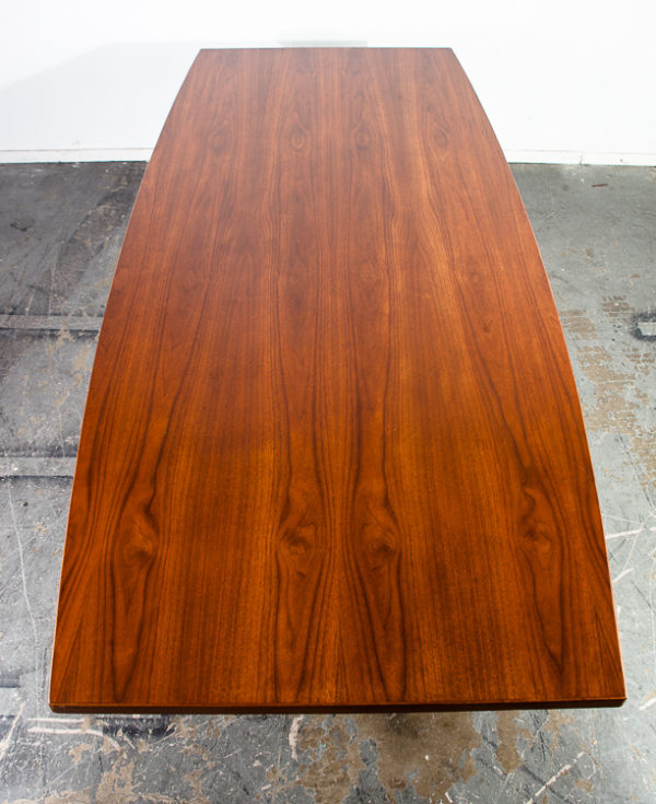 Mid Century Modern Conference Table Jens Risom Knoll Solid Walnut Wood Very Large 8' Feet Office Meeting Dining Table Long Danish Vintage - Image 6