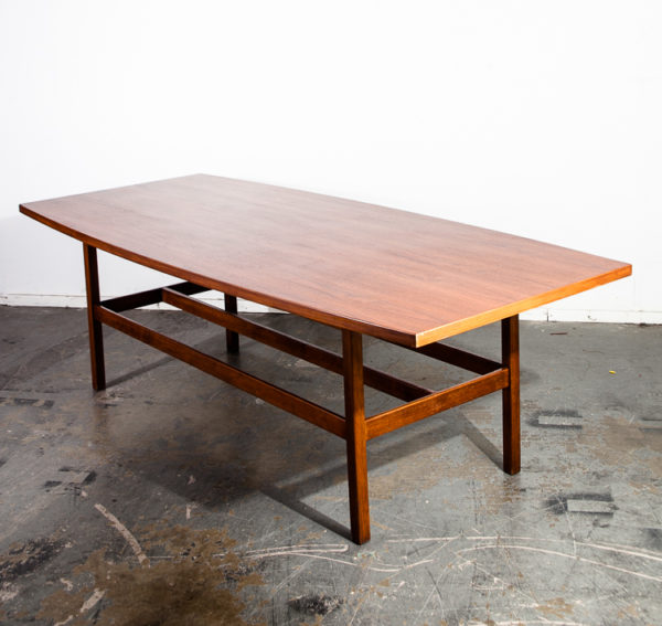 Mid Century Modern Conference Table Jens Risom Knoll Solid Walnut Wood Very Large 8' Feet Office Meeting Dining Table Long Danish Vintage - Image 2