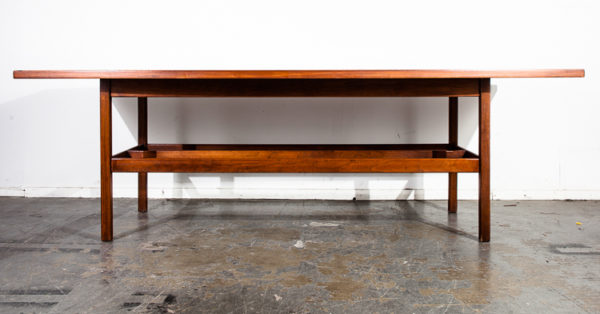Mid Century Modern Conference Table Jens Risom Knoll Solid Walnut Wood Very Large 8' Feet Office Meeting Dining Table Long Danish Vintage - Image 3
