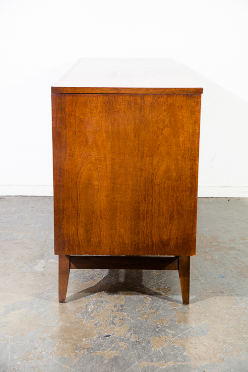 Mid Century Modern Dresser Credenza Broyhill Brasilia Vintage Danish 9 Drawer Broyhill Lane Martinsville Walnut