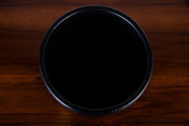 Mid Century Modern Planter Pot Gainey Ceramics C-8 Black Matte Round Pottery Studio Dark California Cylindrical C8 Cressey Maxwell Vintage