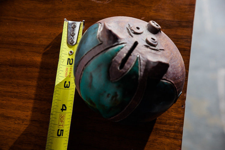 Mid Century Modern Piggy Bank Sam Calder Studio Art Ceramic Pig Critter Pottery