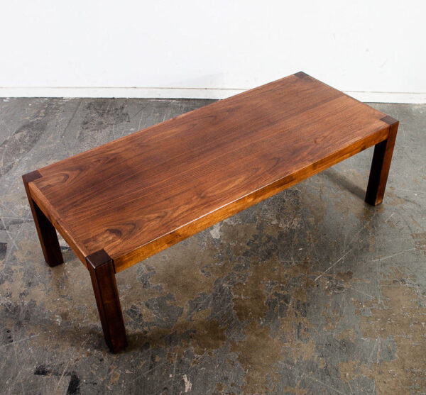 Mid Century Modern Coffee Table Solid Walnut Square Cube Baughman Coggin Parsons