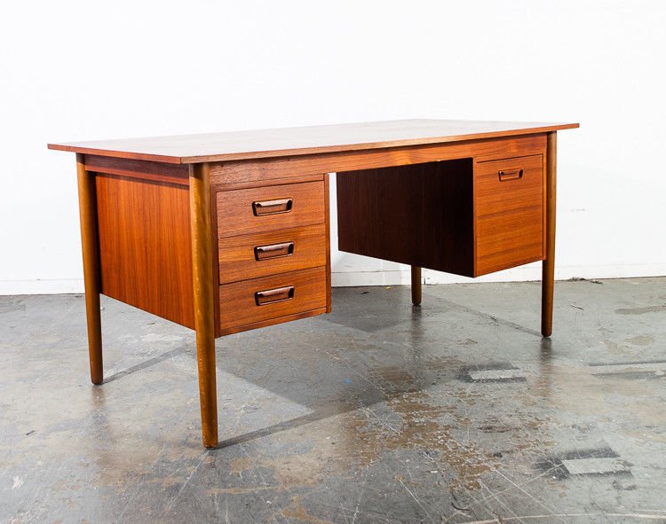 Mid Century Danish Modern Desk Teak Wood Office Sacramento Mid Century Danish Modern Desk Teak Wood Office