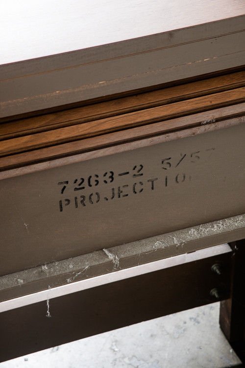 Mid Century Modern headboard bed frame Queen Q Drexel Projection Vintage Koert Storage Cabinet Danish Denmark Broyhill Martinsville - Image 9