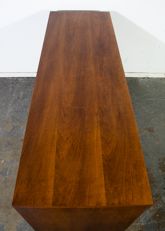 Mid Century Modern Dresser Credenza Broyhill Brasilia Vintage Danish 9 Drawer Broyhill Lane Martinsville Walnut