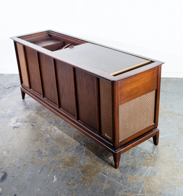 Mid Century Modern Stereo Console Record Player Radio Magnavox Working Hifi Mcm