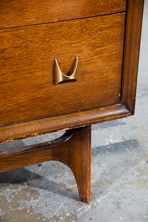 Mid Century Modern Dresser Credenza Broyhill Brasilia Vintage Danish 9 Drawer Broyhill Lane Martinsville Walnut