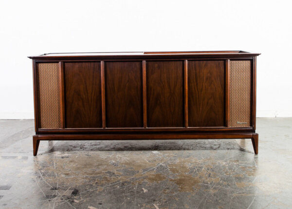 Mid Century Modern Stereo Console Record Player Radio Magnavox Working Hifi Mcm