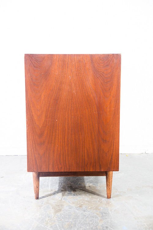 Mid century modern dresser chest of Drawers American of Martinsville merton gershun vintage Danish Restored Walnut Small Bedroom Lane Drexel - Image 4