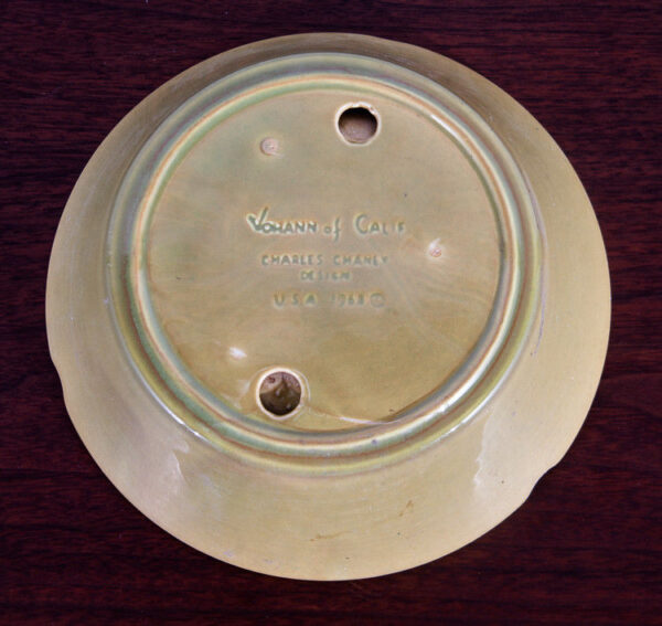 Mid Century Modern Ashtray Vohann of California Vintage Charles Chaney Mcm 1968