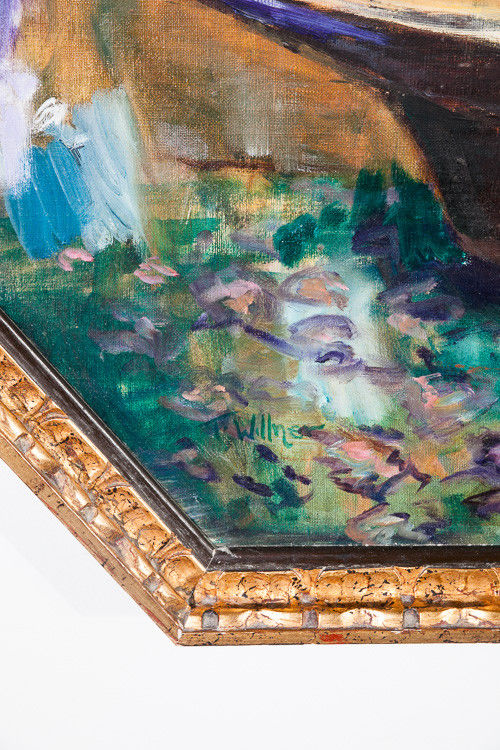 Mid Century Modern Nude Painting Art Artist Toby Willner Signed Original 32x38