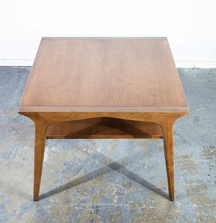 Mid Century Modern End Side Table Square Drexel Profile Large Danish Mid Century Modern End Side Table Square Drexel Profile