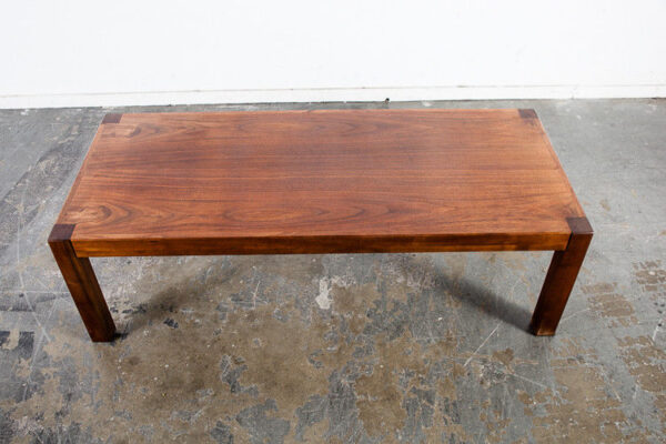Mid Century Modern Coffee Table Solid Walnut Square Cube Baughman Coggin Parsons