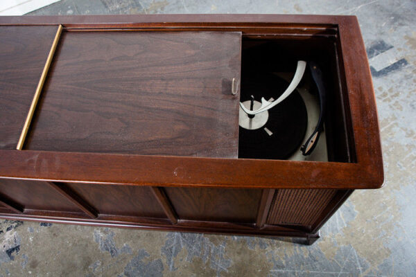 Mid Century Modern Stereo Console Record Player Radio Magnavox Working Hifi Mcm