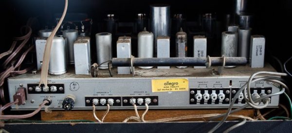 Mid Century Modern Stereo Console Record Player Harman Kardon Electro Voice SP12B Mcm Hifi Tube Amplifier Barzilay Restored Custom Garrard - Image 6