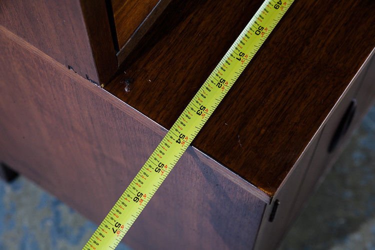 Mid century modern china cabinet hutch credenza broyhill sculptra vintage glass