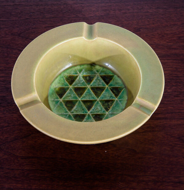 Mid Century Modern Ashtray Vohann of California Vintage Charles Chaney Mcm 1968