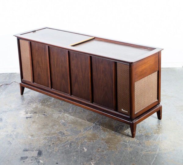 Mid Century Modern Stereo Console Record Player Radio Magnavox Working Hifi Mcm