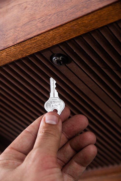 Mid Century Modern Cedar Chest Lane Hope Chest Danish Bench Black Vintage Mcm VG - Image 9