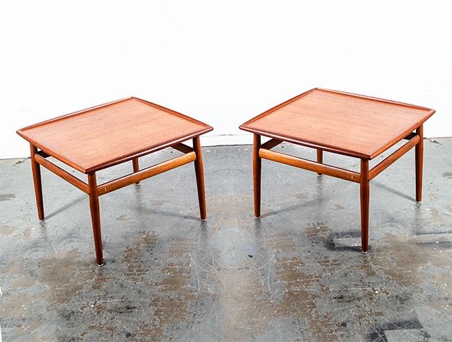 Mid Century Danish Modern Table End Side Sacramento Mid Century Danish Modern Table End Side Set Solid Teak Denmark Grete Jalk Two