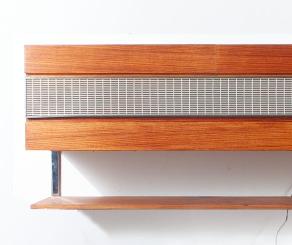 Mid Century Modern Stereo Console Stereotronic Hifi Teak Record Player Tube Amp
