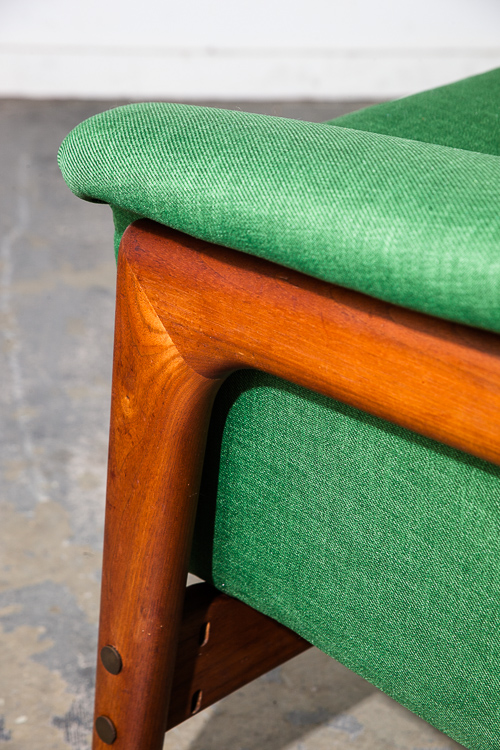 Mid Century Danish Modern Sofa Couch Dux Folke Ohlsson Green Swedish Vintage XL