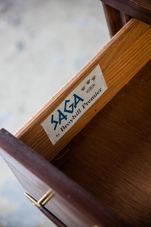 Mid Century Modern Hutch China Cabinet Broyhill Saga Vintage Display Mcm Glass M - Image 6