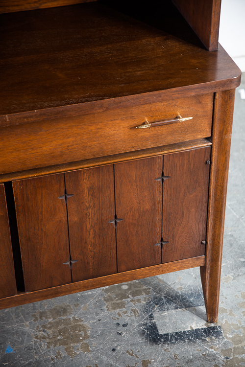 Mid Century Modern Hutch China Cabinet Broyhill Saga Vintage Display Mcm Glass M - Image 5