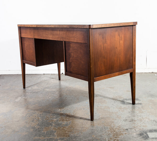 Mid Century Modern Desk Office Executive Broyhill Saga Vintage Walnut - Image 3