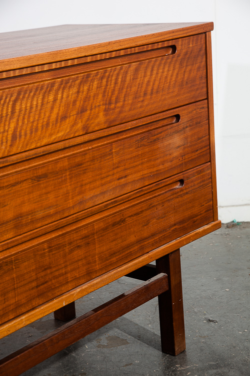 Mid Century Danish Modern Dresser Credenza Teak Torring Nils Jonsson 6 Drawer VG - Image 6