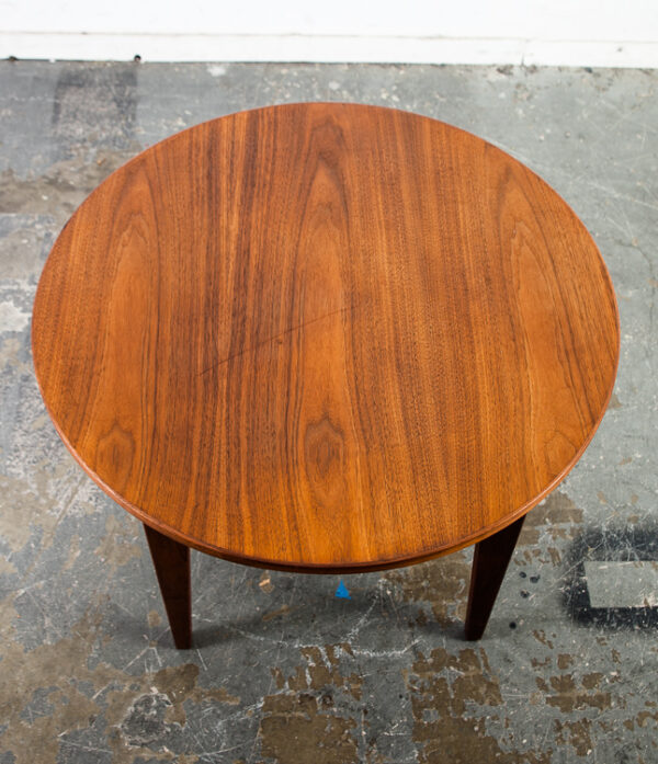 Mid Century Modern Side Table End Jens Risom Round Nightstand Vintage Danish Mcm - Image 4