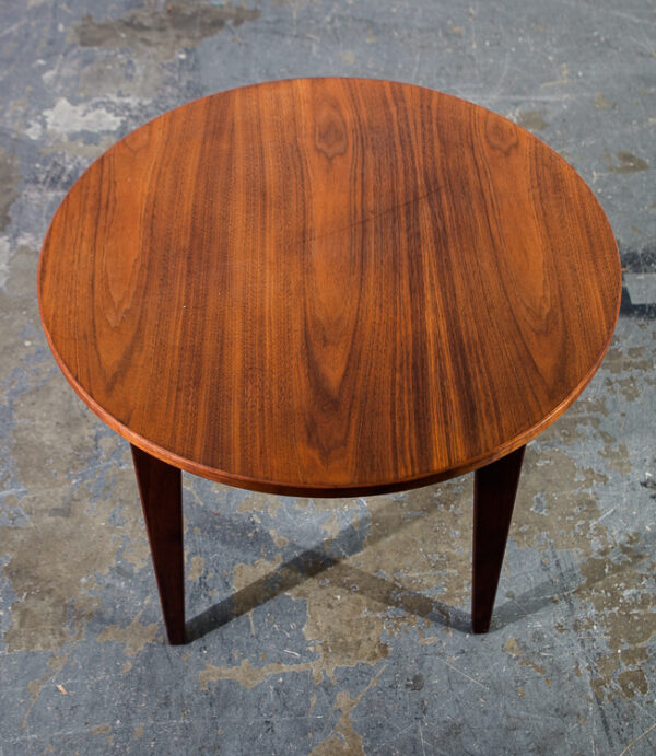 Mid Century Modern Side Table End Jens Risom Round Nightstand Vintage Danish Mcm - Image 2