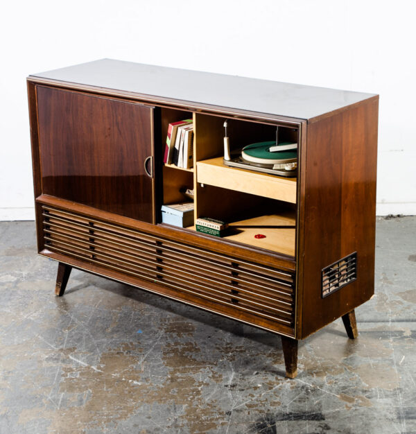 Mid Century Modern Stereo Console Telefunken Record Player Radio Vintage Working Tested Grundig Hifi Home Audio System - Image 4