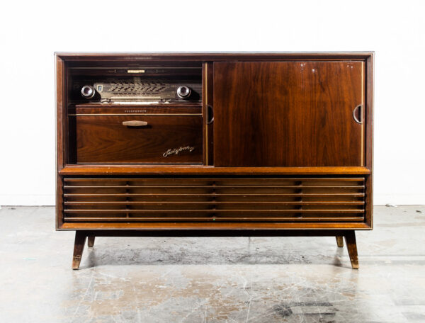 Mid Century Modern Stereo Console Telefunken Record Player Radio Vintage Working Tested Grundig Hifi Home Audio System - Image 5