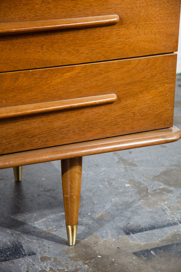 Mid Century Modern Dresser Credenza United Furniture Corporation 9 Drawer Danish Vintage American of Martinsville - Image 10
