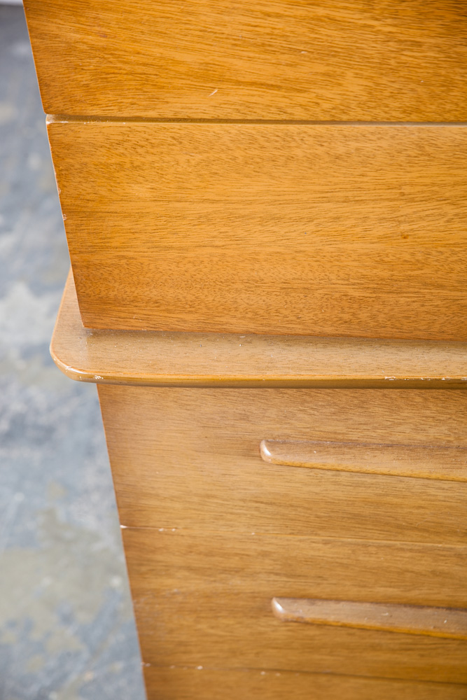 Mid Century Modern Dresser Highboy United Furniture Corporation Tallboy Danish Vintage Martinsville NM Lane Drexel - Image 8