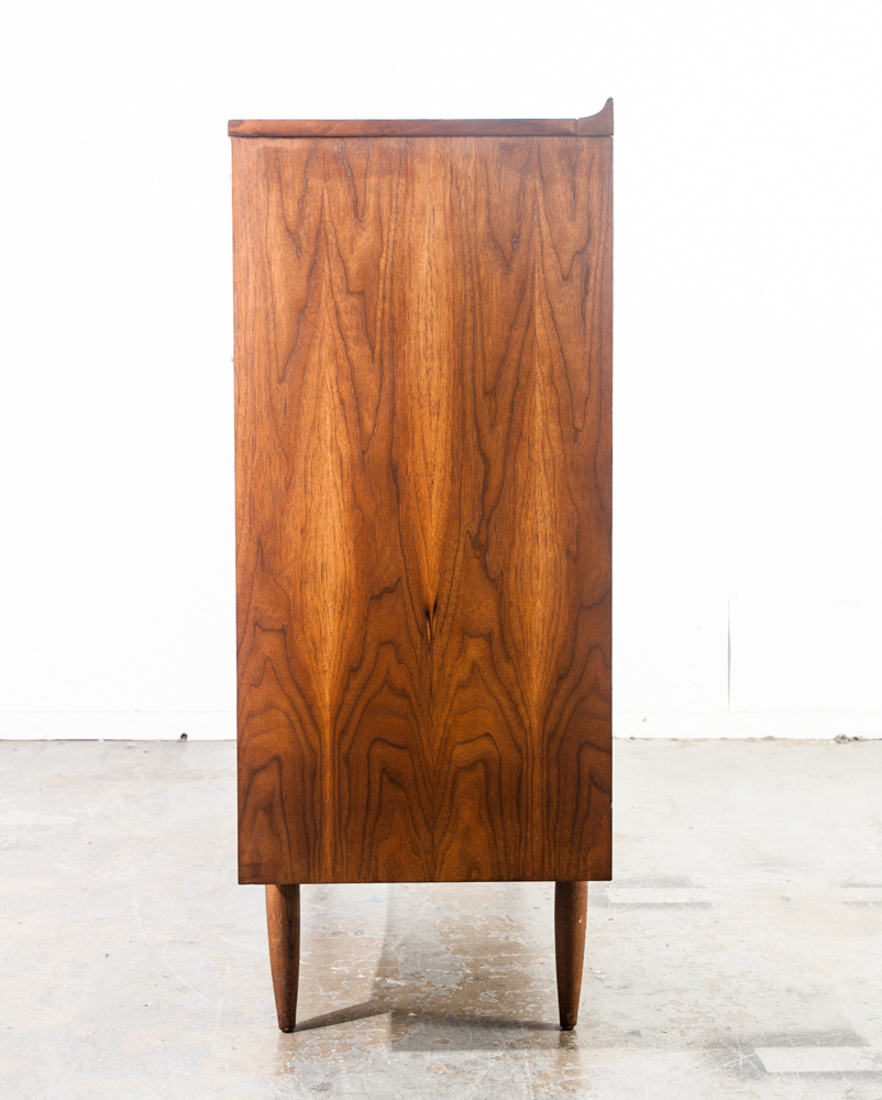 Mid Century Modern Dresser Gentlemans Chest Drawers Broyhill Sculptra Magna Mcm Brasilia Restored Vintage Danish - Image 3