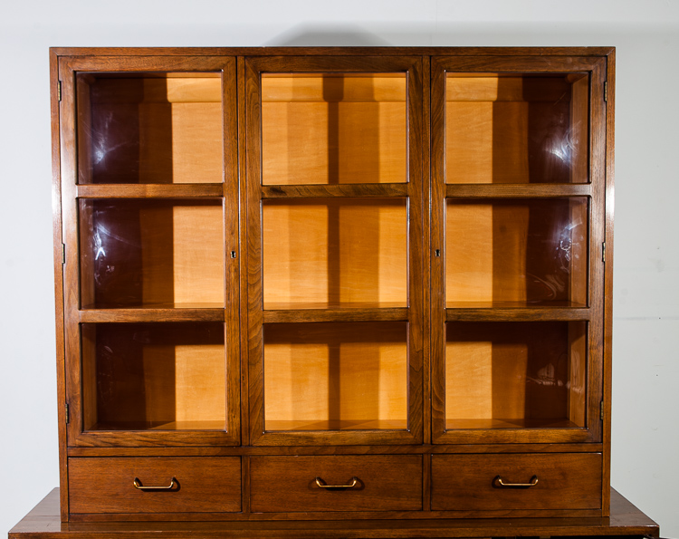 Mid Century Modern Credenza China Cabinet American Martinsville Vintage Mcm Dania Display Hutch - Image 6