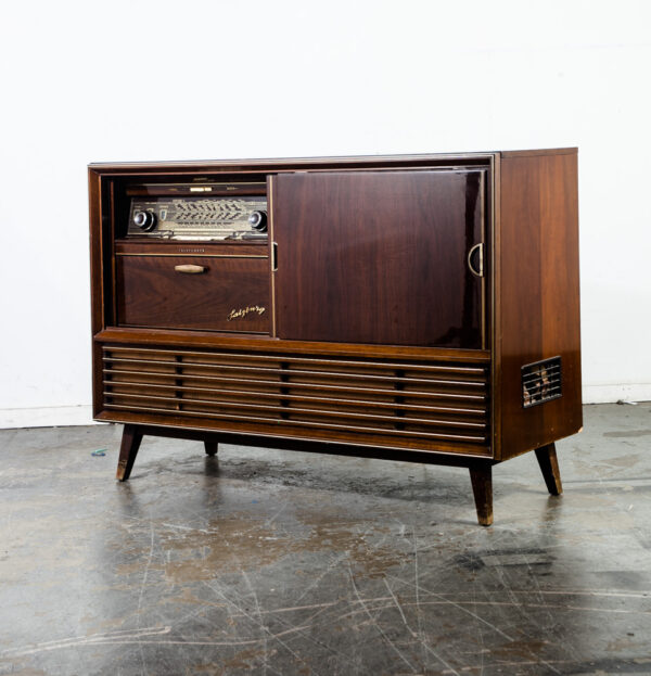 Mid Century Modern Stereo Console Telefunken Record Player Radio Vintage Working Tested Grundig Hifi Home Audio System