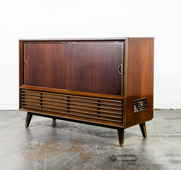 Mid Century Modern Stereo Console Telefunken Record Player Radio Vintage Working Tested Grundig Hifi Home Audio System - Image 2