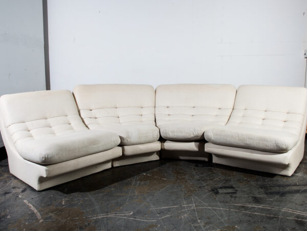 Mid Century Modern Sofa Couch Sectional Modular Space Age Kagan Carter Furniture - Image 3