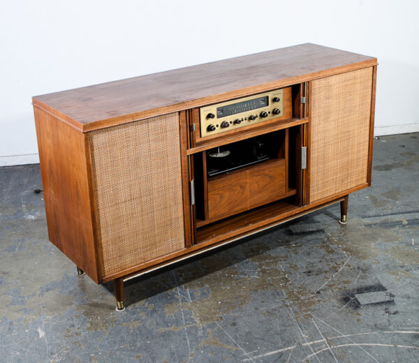 Mid Century Modern Stereo Console The Fisher Statesman Widdicomb Mueller Record Player 1010 202T Hifi