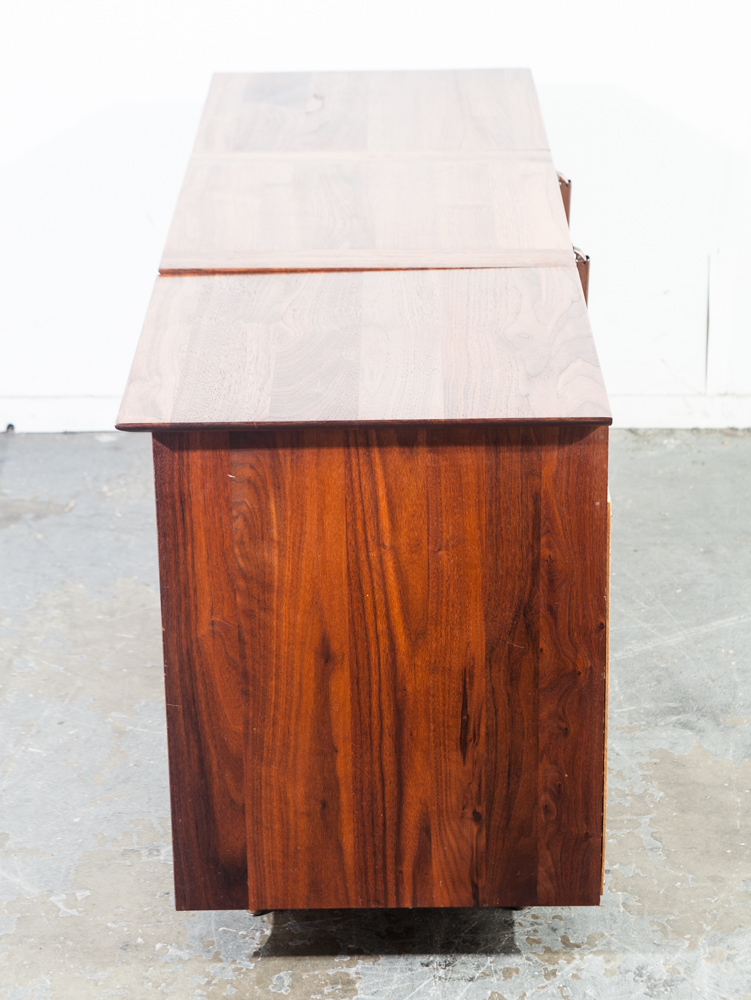 Mid Century Modern Credenza Stereo Console Cabinet Audio Ace Hi Prelude Vintage Danish Hifi Solid Wood Walnut - Image 8